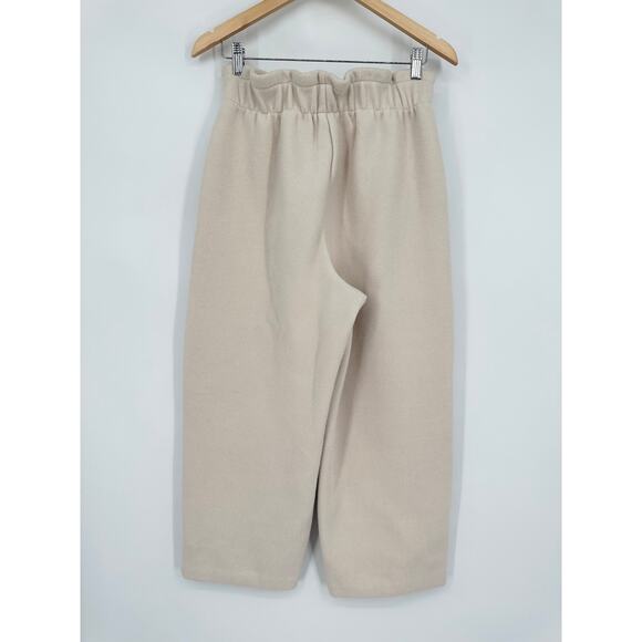 Aritzia The Group Babaton Powell Pants Fleece Paperbag Wide Leg Crop Sweatpants - Picture 5 of 10